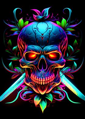 Skull and Knife