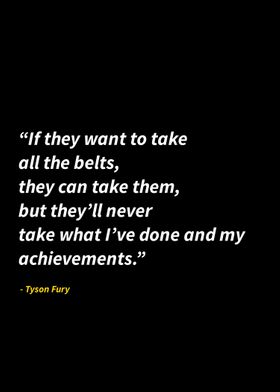 Tyson Fury quotes 