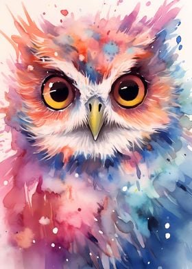 Owl Watercolors