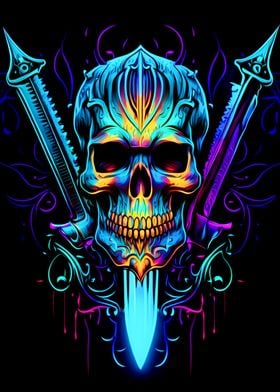 Skull and Knife