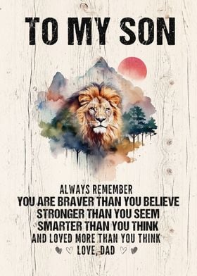 Lion Dads Letter To Son