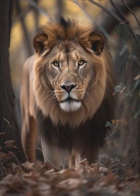 Majestic lion