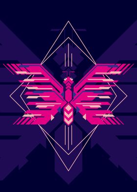 GEOMETRIC BUTTERFLY 