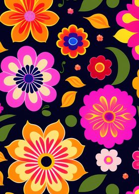 Colorful Flowers Pattern