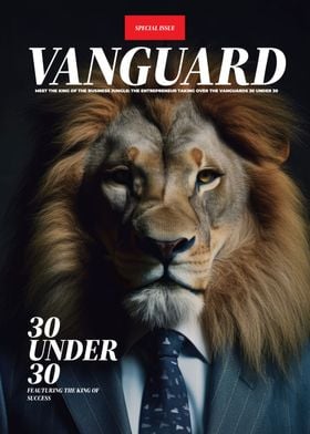 Funny Lion Magazine Cover