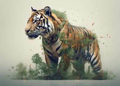 Bold Tiger Art Print