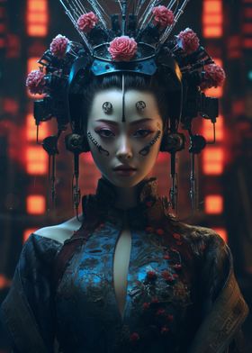 Cyberpunk geisha