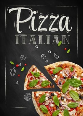 Pizza Italia Chalkboard