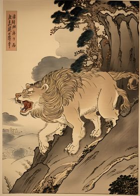 Lion Ukiyo e