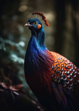 Dazzling pheasant