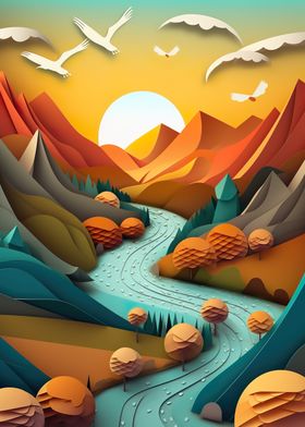 3D Abstract Landscape