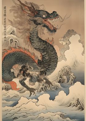 Dragon Ukiyo e