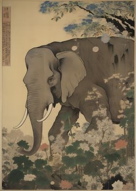 Elephant Ukiyo e