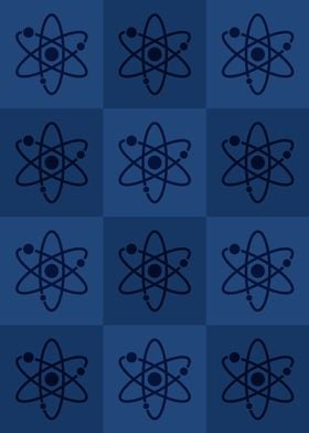 Atom Science Icons Pop Art
