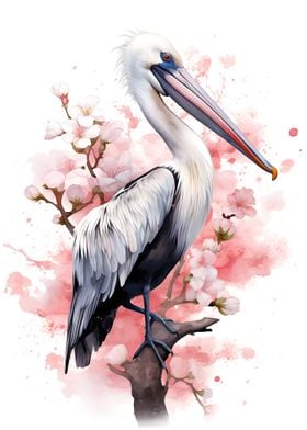 Pelican Watercolor