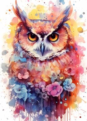 Owl Watercolor