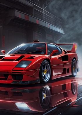 sport car Ferrari f40 