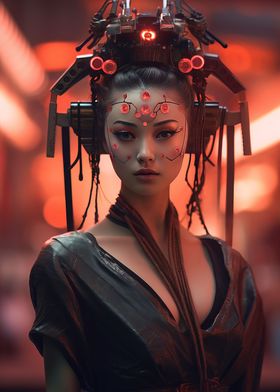 Cyberpunk geisha