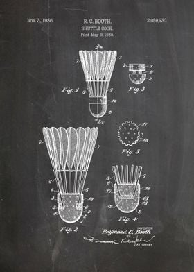 badminton shuttlecock 1936