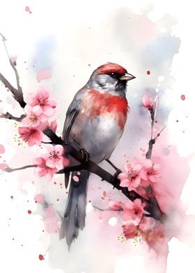 Sparrow Watercolor