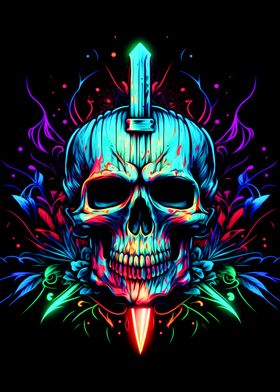 Skull and Knife