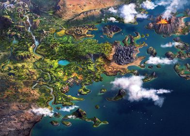 Kingdom of Amy World Map