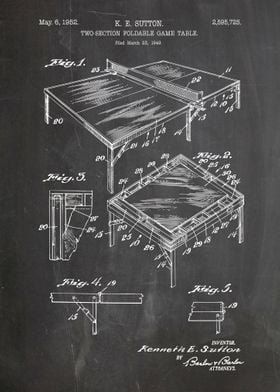 Two section foldable table