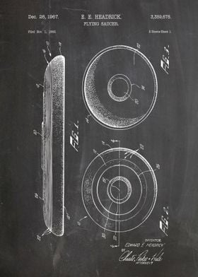 Flying saucer patent 1967