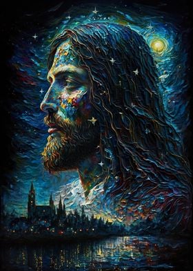 Oil Painting of Jesus