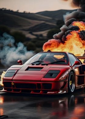 sport car Ferrari f40 