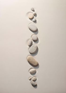 Zen Stone Minimalistic Art