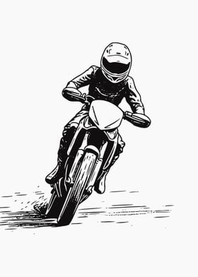 Sketch of motorcross