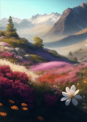 Floral landscape