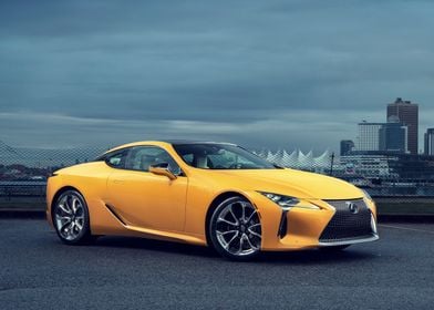 Yellow Lexus lfa