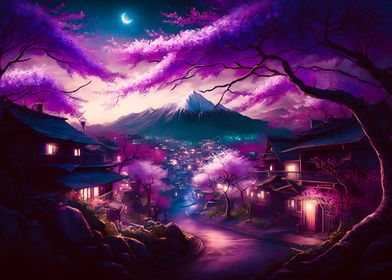 Night in the japanese 