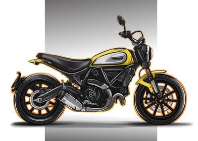 SCRAMBLER DUCATI CARTOON