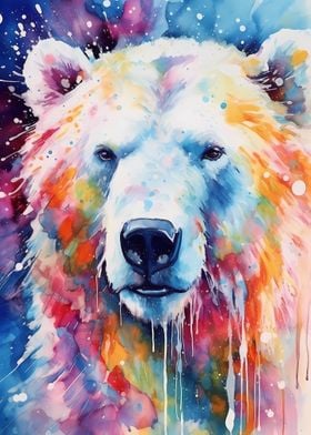 Polar Bear Watercolor