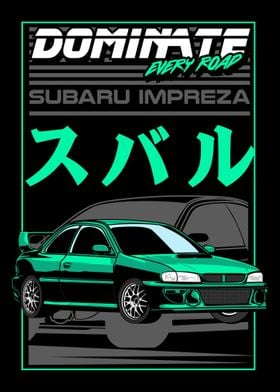 Green Subaru