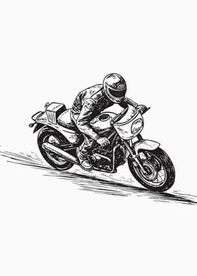 Sketch of motorcross