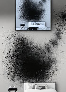Black Paint Splatter – elegant poster – Photowall