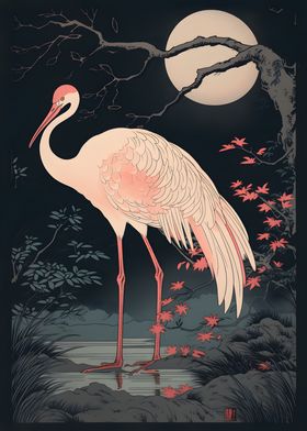 Flamingo Ukiyo e