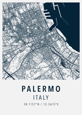 palermo simple map