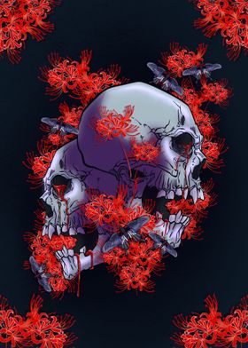 Death Lily Skull