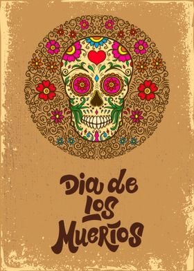 Mexican sugar skull 