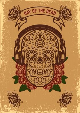 Mexican sugar skull