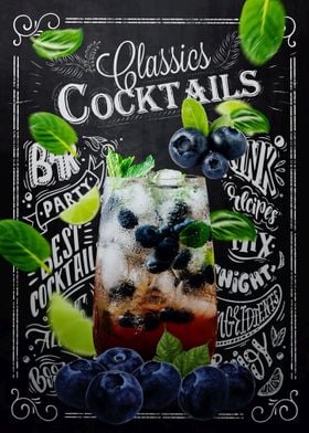 Icy Blueberry Cocktail