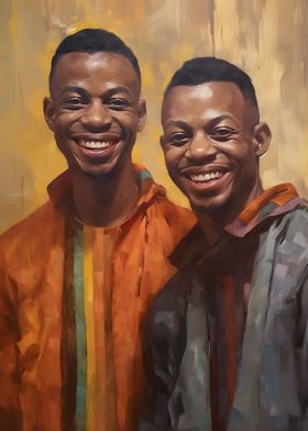 Painted AfroAmerican Bros