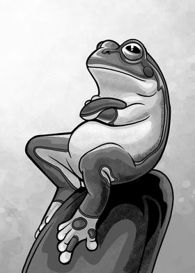 Funny Smug Frog