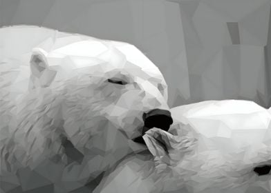 Low Poly Polar Bear