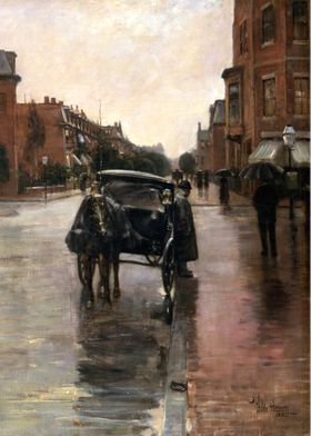 Rainy Day Boston 1885